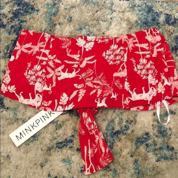MINKPINK Sahara Breeze Bandeau Top Size Large - Picture 2 of 5